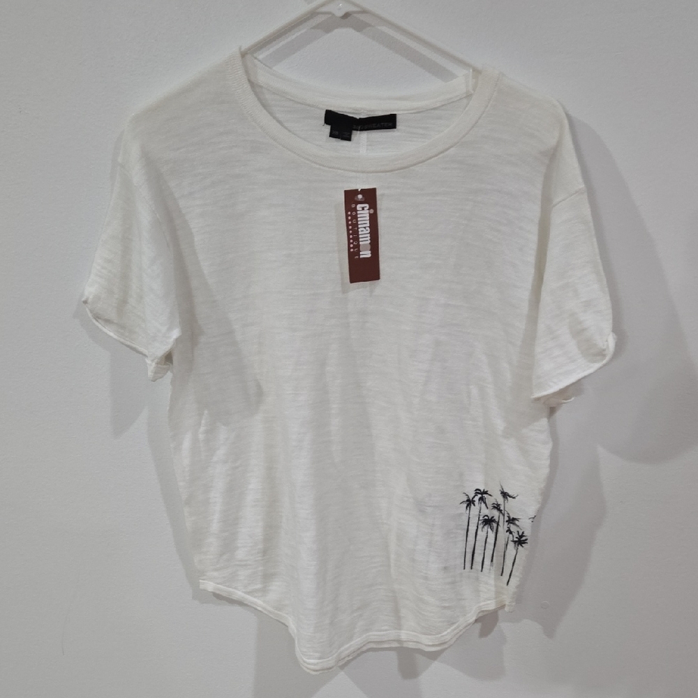 360Sweater Sz Xs White Knit Top